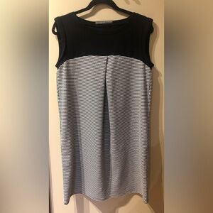 Zara black and white midi dress